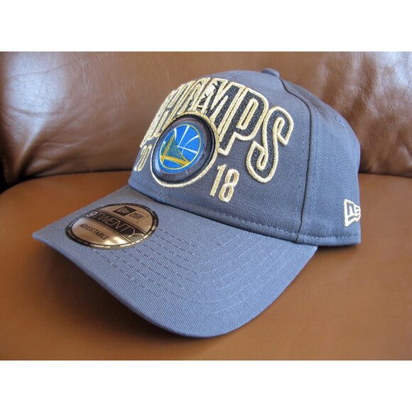 Golden State Warriors 2018 Champs New Era 9TWENTY Strapback Cap Hat _ champions - Picture 3 of 7